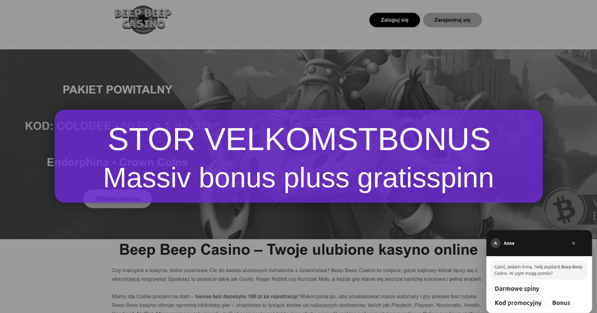 Beepbeep Casino Norge - Premium Online Spillopplevelse